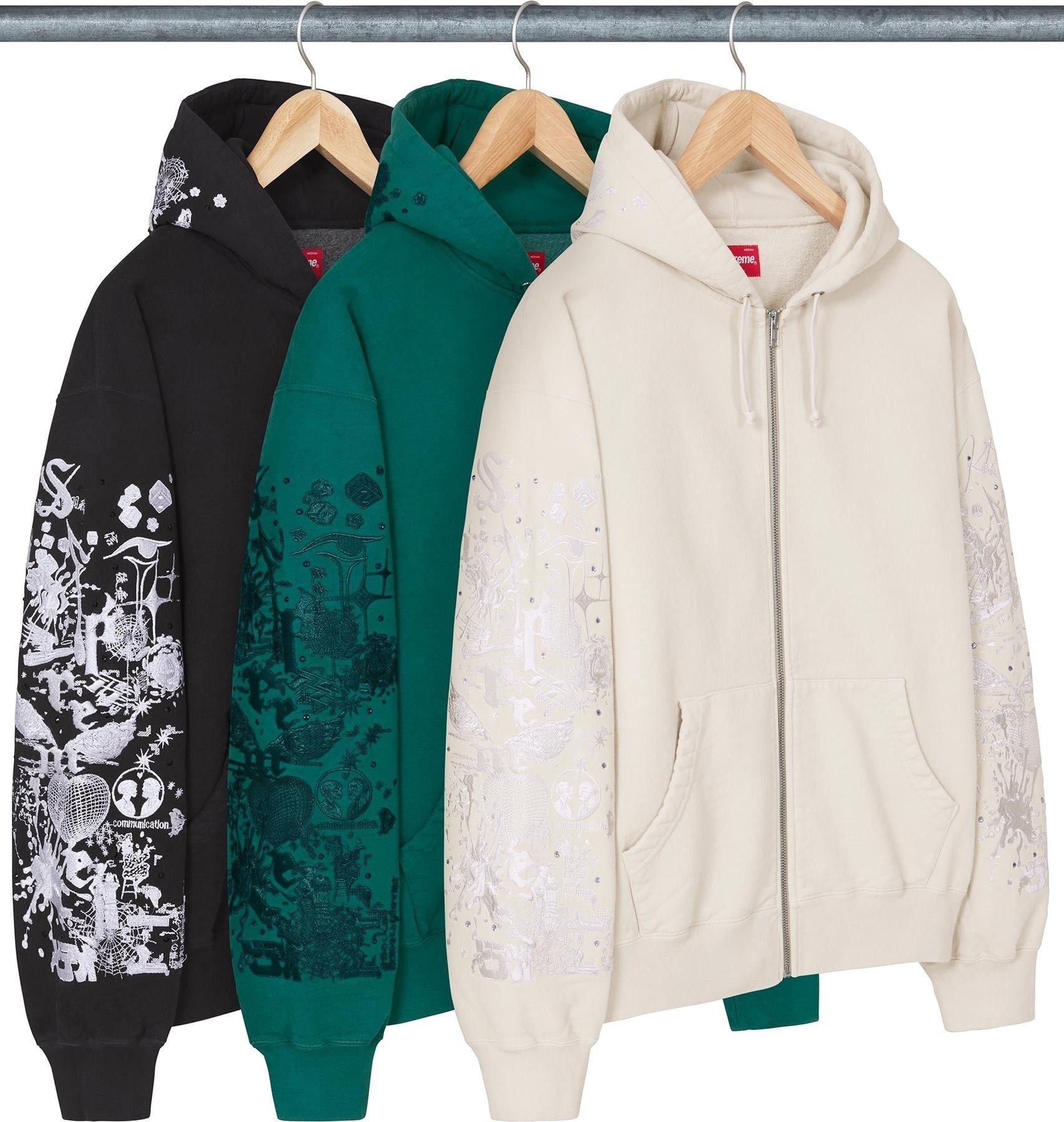 AOI Zip Up Hooded Sweatshirt